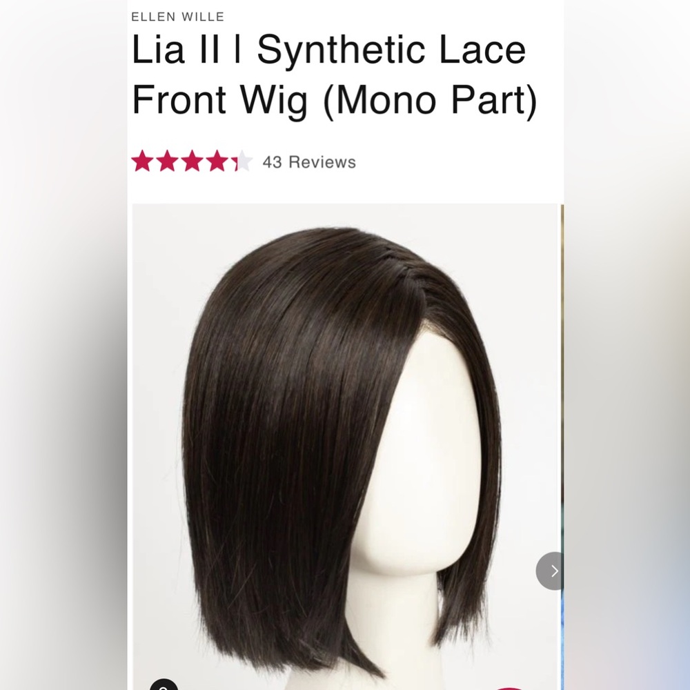 Ellen Wille Lia II - Synthetic Lace Front Wig (Mono Part) Expresso Mix - Bob